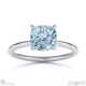 blue natural diamond cushion cut hidden halo engagement ring 18k white gold with 18k white gold metal and cushion shape diamond