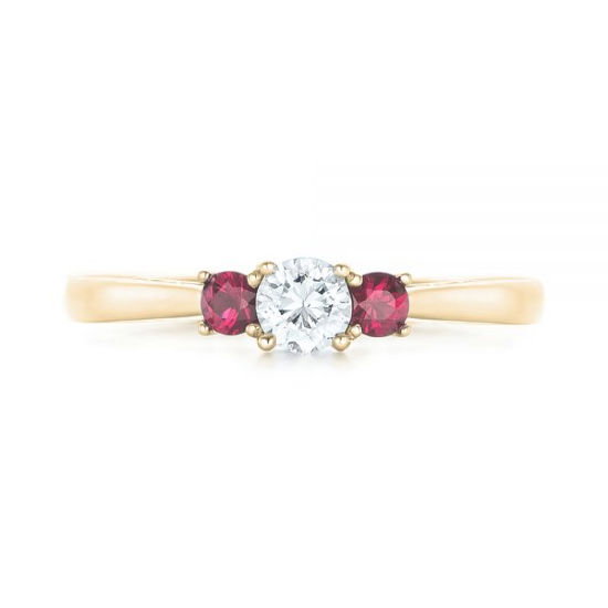 Yellow Gold and Ruby
