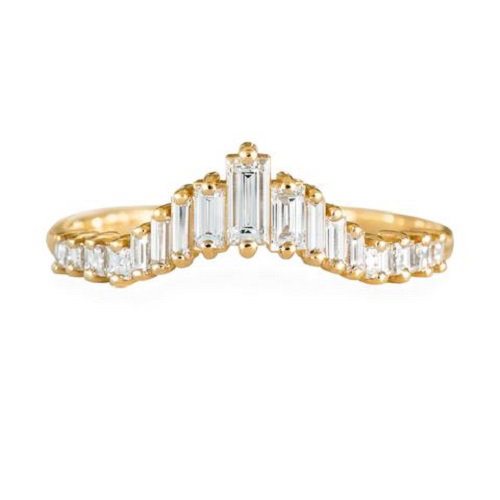 Elegant Shaped Band Engagement Rings to Inspire - Art Deco