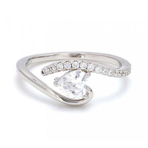 Elegant Shaped Band Engagement Rings to Inspire - Entwined Heart