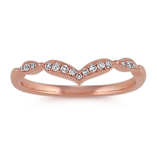 Elegant Shaped Band Engagement Rings to Inspire - Vintage Pave