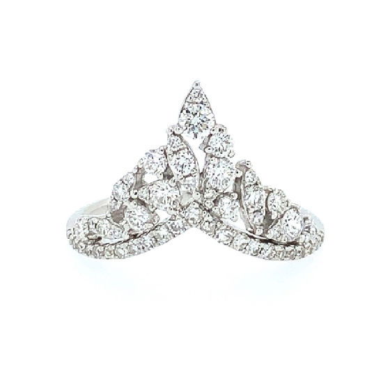 Mixed-diamond-cluster-engagement-ring