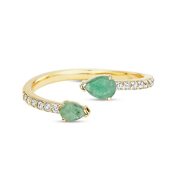 Asymmetrical Emerald Pear