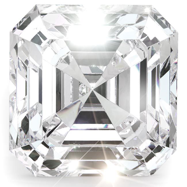 0.3ct Asscher Cut Natural Diamonds