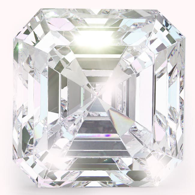 1.0ct Asscher Cut Natural Diamonds