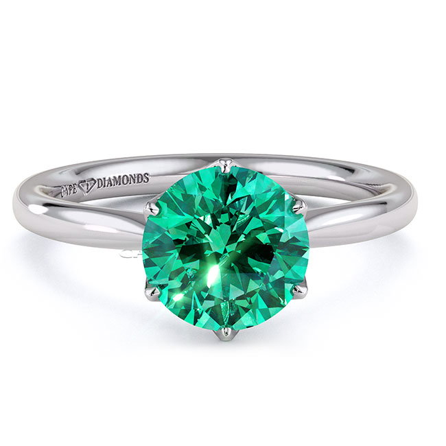 Solitaire Tourmaline Engagement Rings