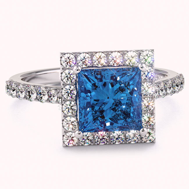 Halo Sapphire Engagement Rings