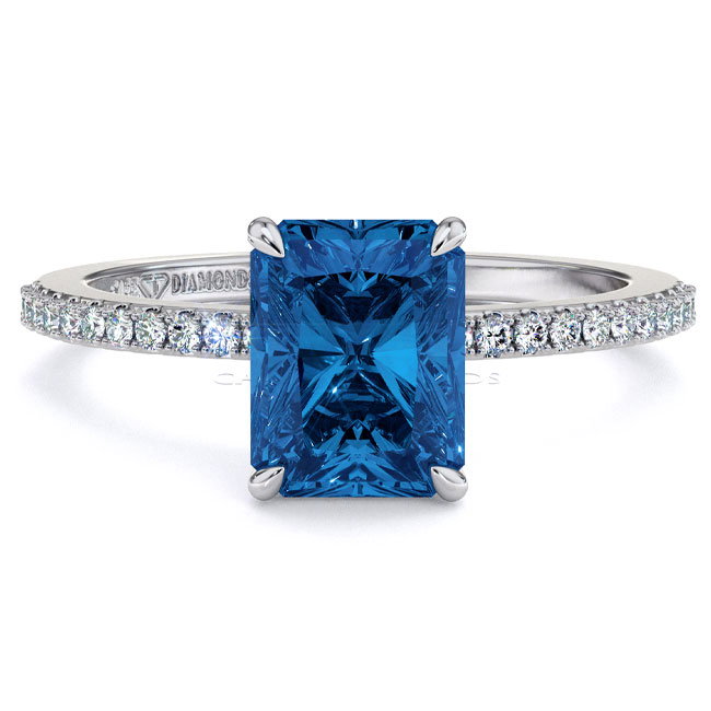 Side Stone Sapphire Engagement Rings
