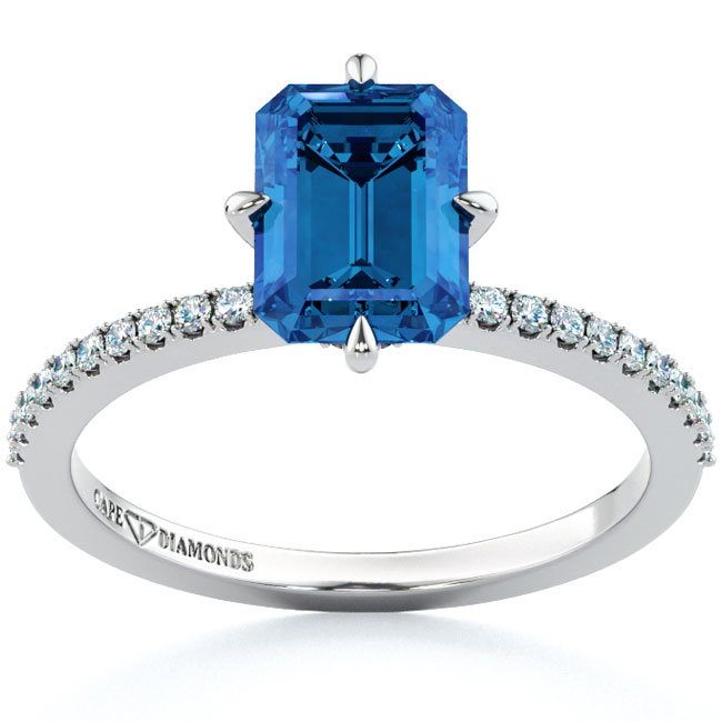 Platinum Sapphire Engagement Rings