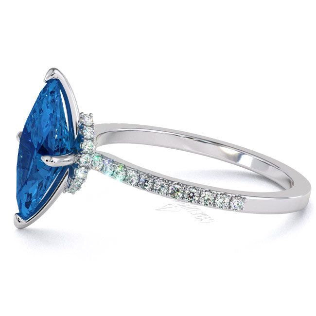 Platinum Sapphire Engagement Rings