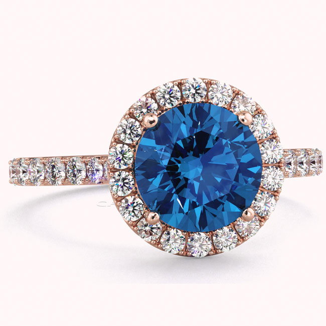 Halo Sapphire Engagement Rings