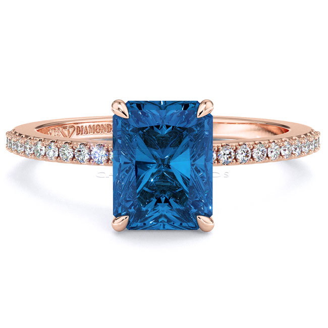 Side Stone Sapphire Engagement Rings