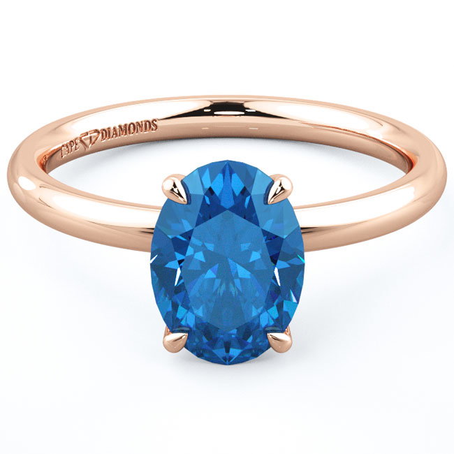 Solitaire Sapphire Engagement Rings