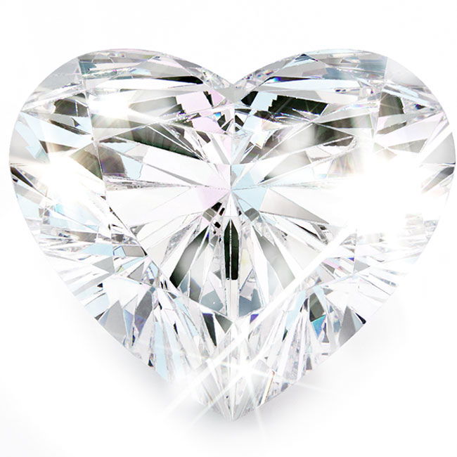 0.3ct Heart Cut Natural Diamonds