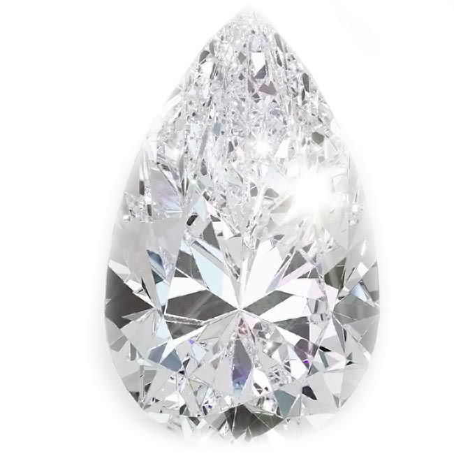 0.3ct Pear Cut Natural Diamonds