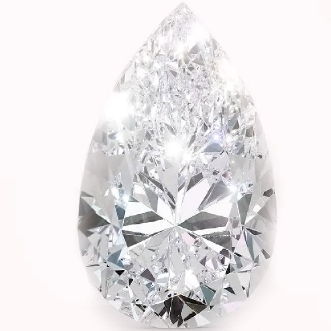 0.4ct Pear Cut Lab Grown Diamonds