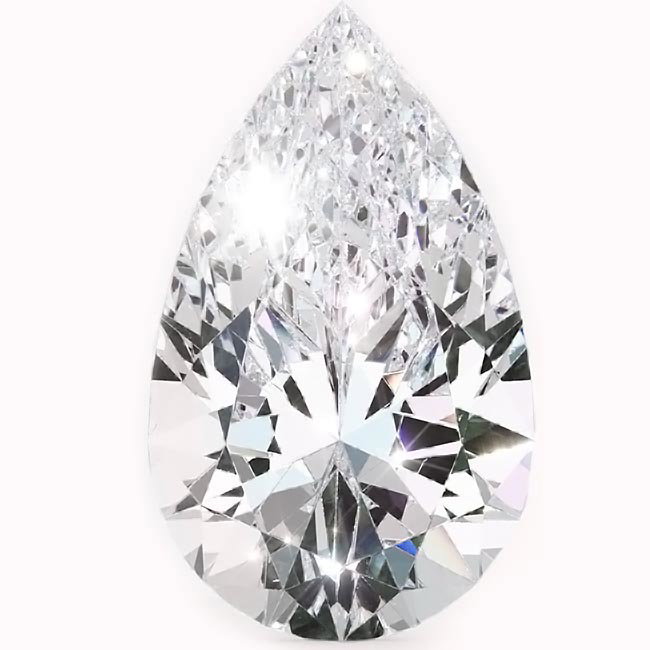 0.6ct Pear Cut Lab Grown Diamonds