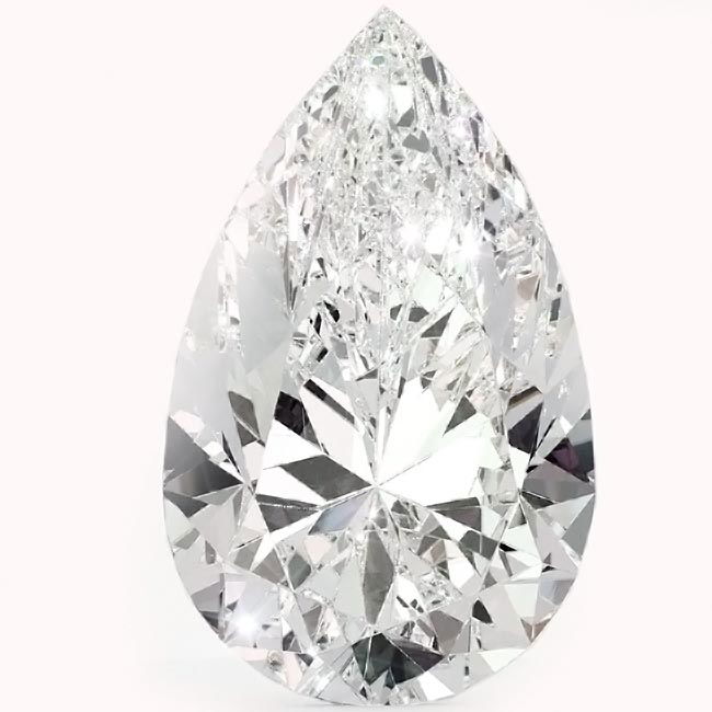 0.6ct Pear Cut Natural Diamonds
