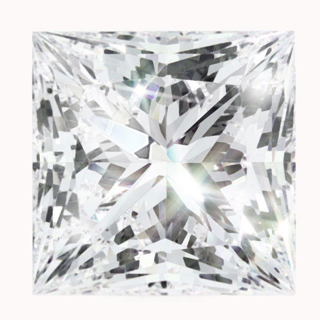0.6ct Princess Natural Diamonds