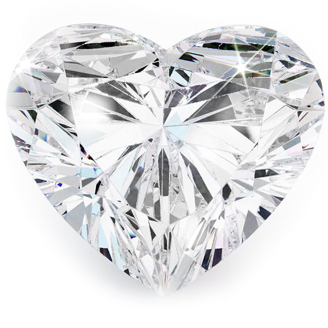 0.7ct Heart Cut Natural Diamonds