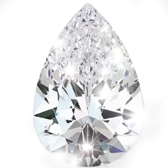 0.7ct Pear Cut Natural Diamonds