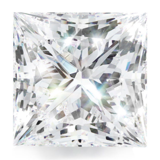 0.7ct Princess Natural Diamonds