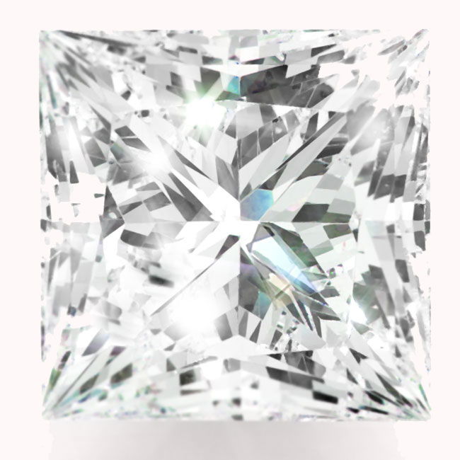 0.8ct Princess Natural Diamonds