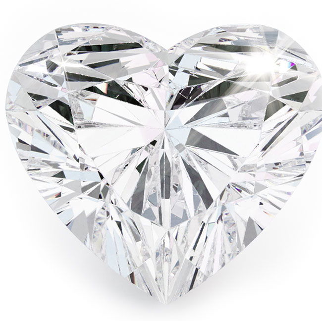 0.9ct Heart Cut Natural Diamonds