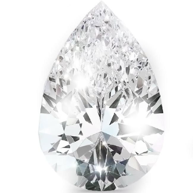 0.9ct Pear Cut Natural Diamonds