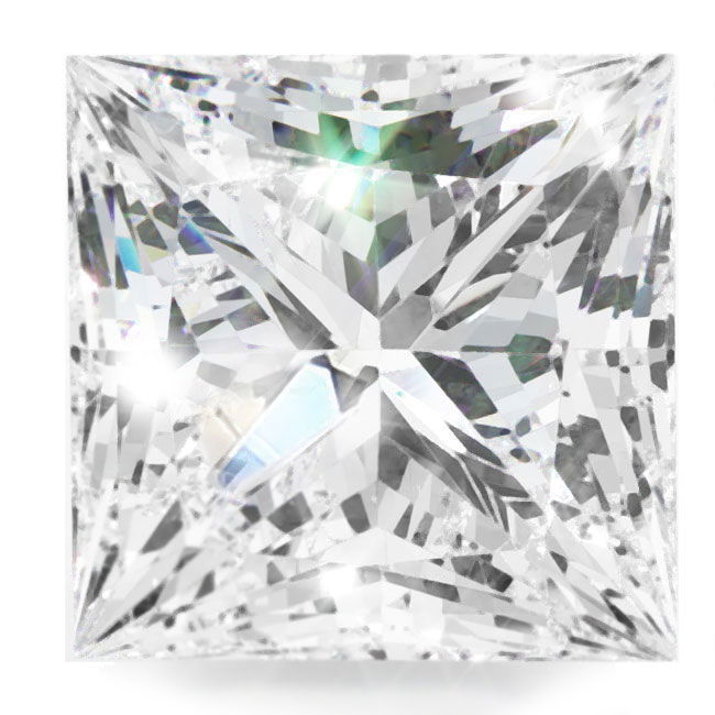 0.9ct Princess Natural Diamonds