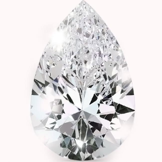 1.0ct Pear Cut Natural Diamonds