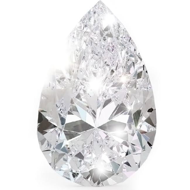 1.2ct Pear Cut Natural Diamonds