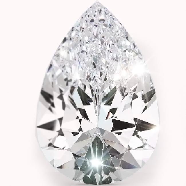 1.5ct Pear Cut Lab Grown Diamonds