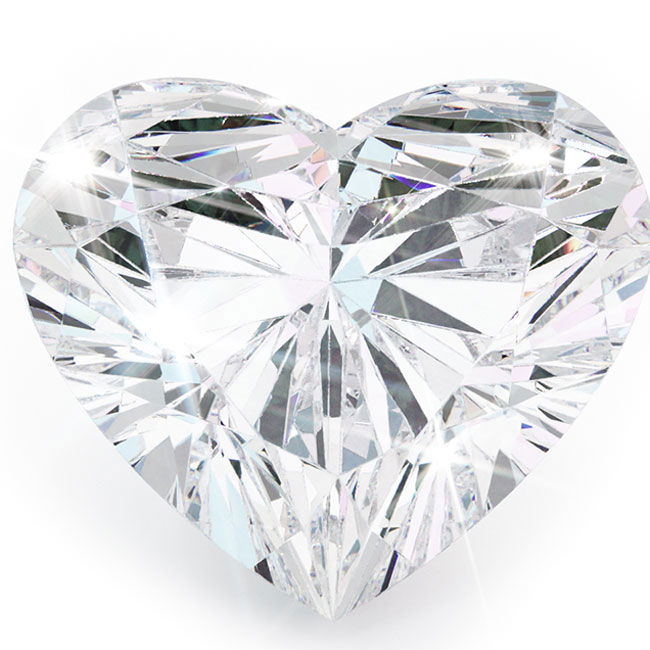 2.0ct Heart Cut Natural Diamonds