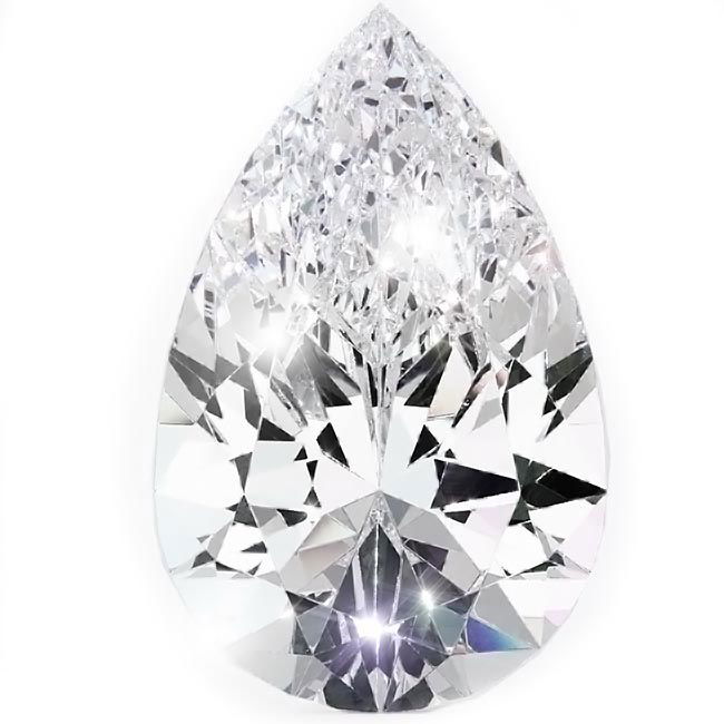 2.0ct Pear Cut Natural Diamonds