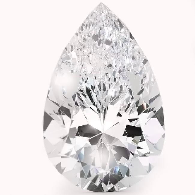 3.0ct Pear Cut Natural Diamonds