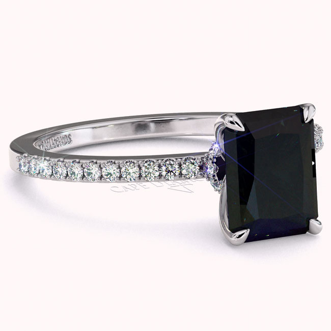 Fancy Black Diamond Engagement Rings