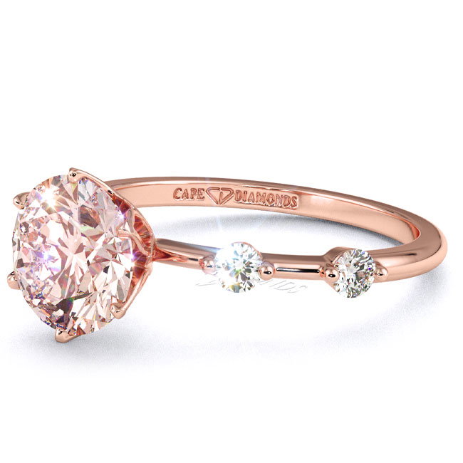Trending Pink Diamond Rose Gold Engagement Rings