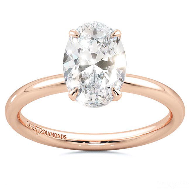 Solitaire Diamond Rose Gold Engagement Rings