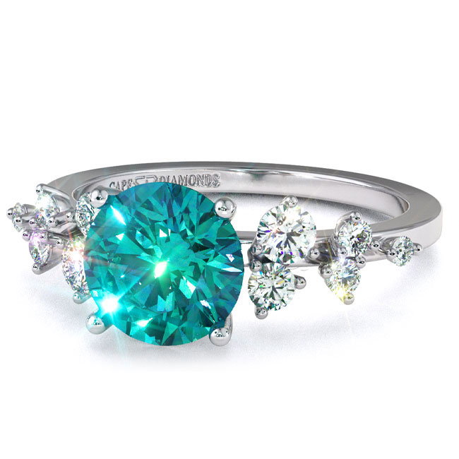 Trending Teal Sapphire Engagement Rings