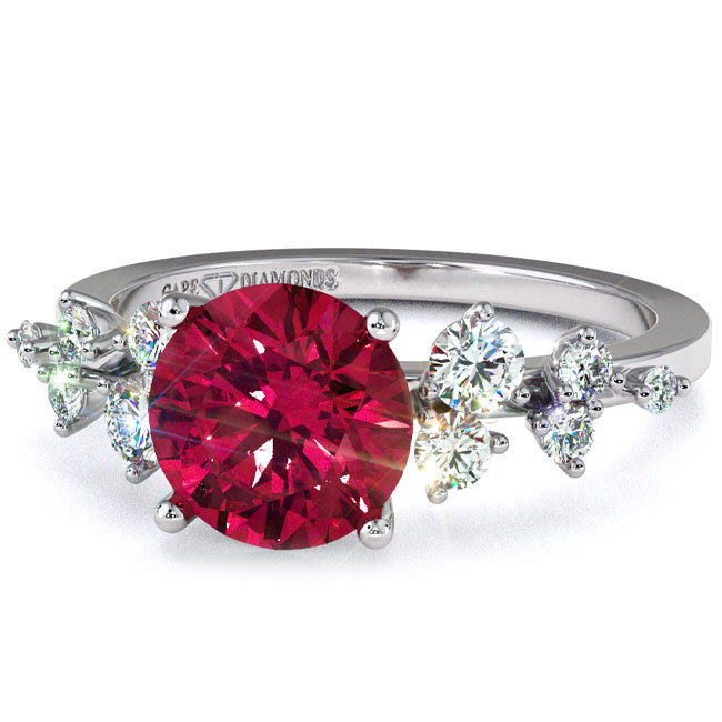 Trending Ruby Gold Engagement Rings