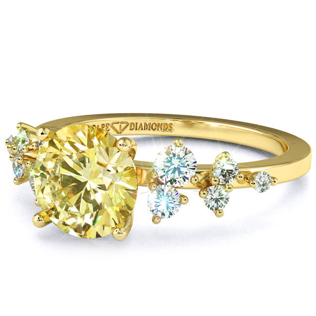 Trending Yellow Gold Yellow Diamond Engagement Rings
