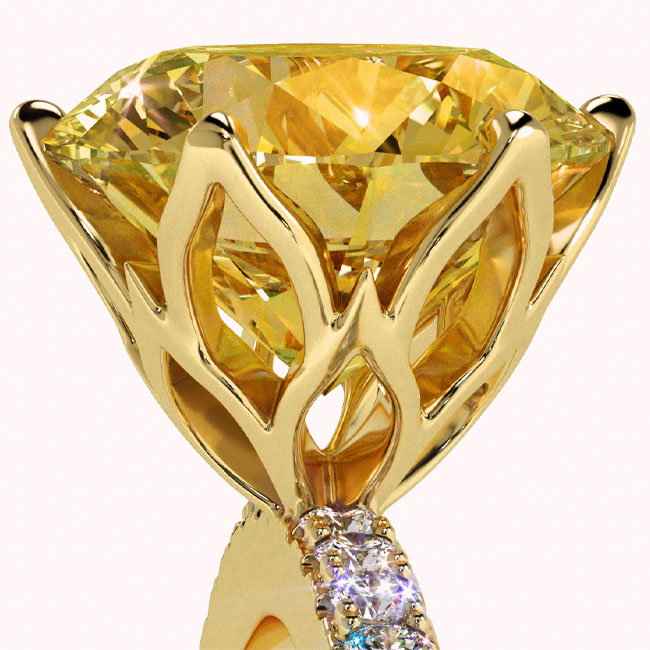 Yellow Gold Yellow Diamond Engagement Rings