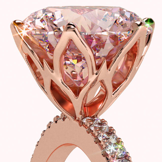 Rose Gold Morganite Engagement Rings