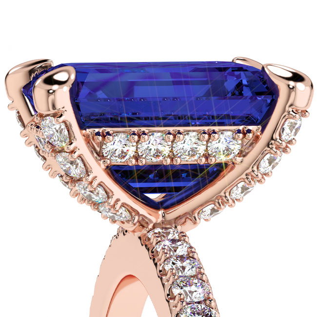 Rose Gold Tanzanite Engagement Rings