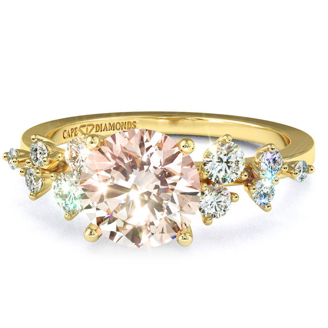 Trending Morganite Yellow Gold Engagement Rings
