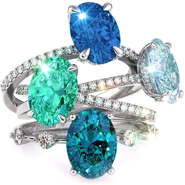 Gemstone Engagement Rings