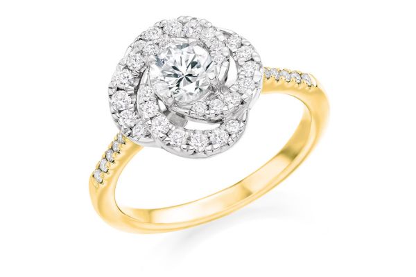 Gold Pave Knot Gold Pave Knot