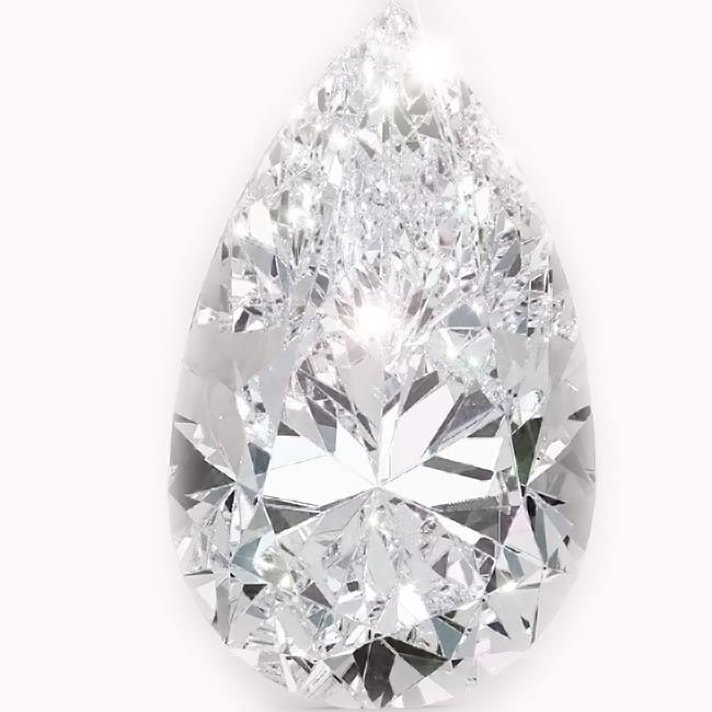 0.8ct Pear Cut Natural Diamonds