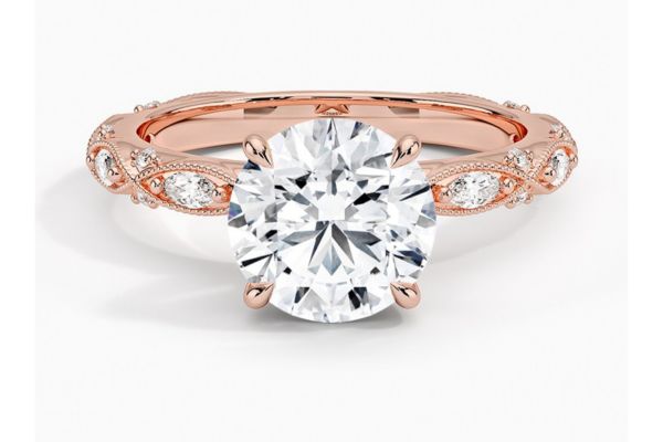 Rose Milgrain Infinity